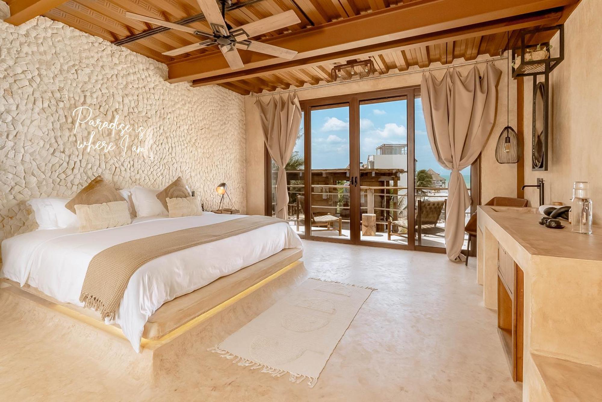 Awa Holbox Hotel Boutique - Beach Front Bagian luar foto