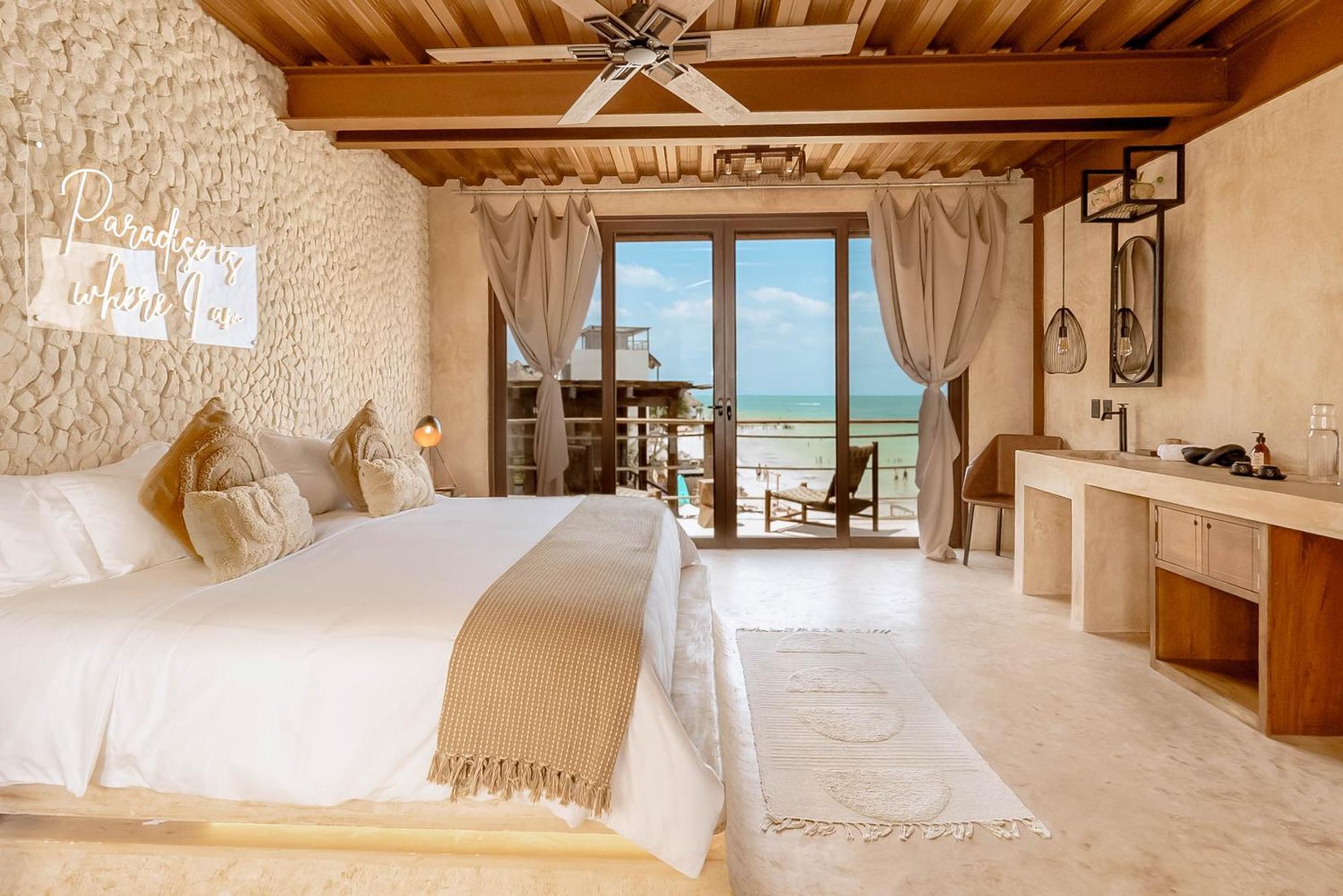 Awa Holbox Hotel Boutique - Beach Front Bagian luar foto