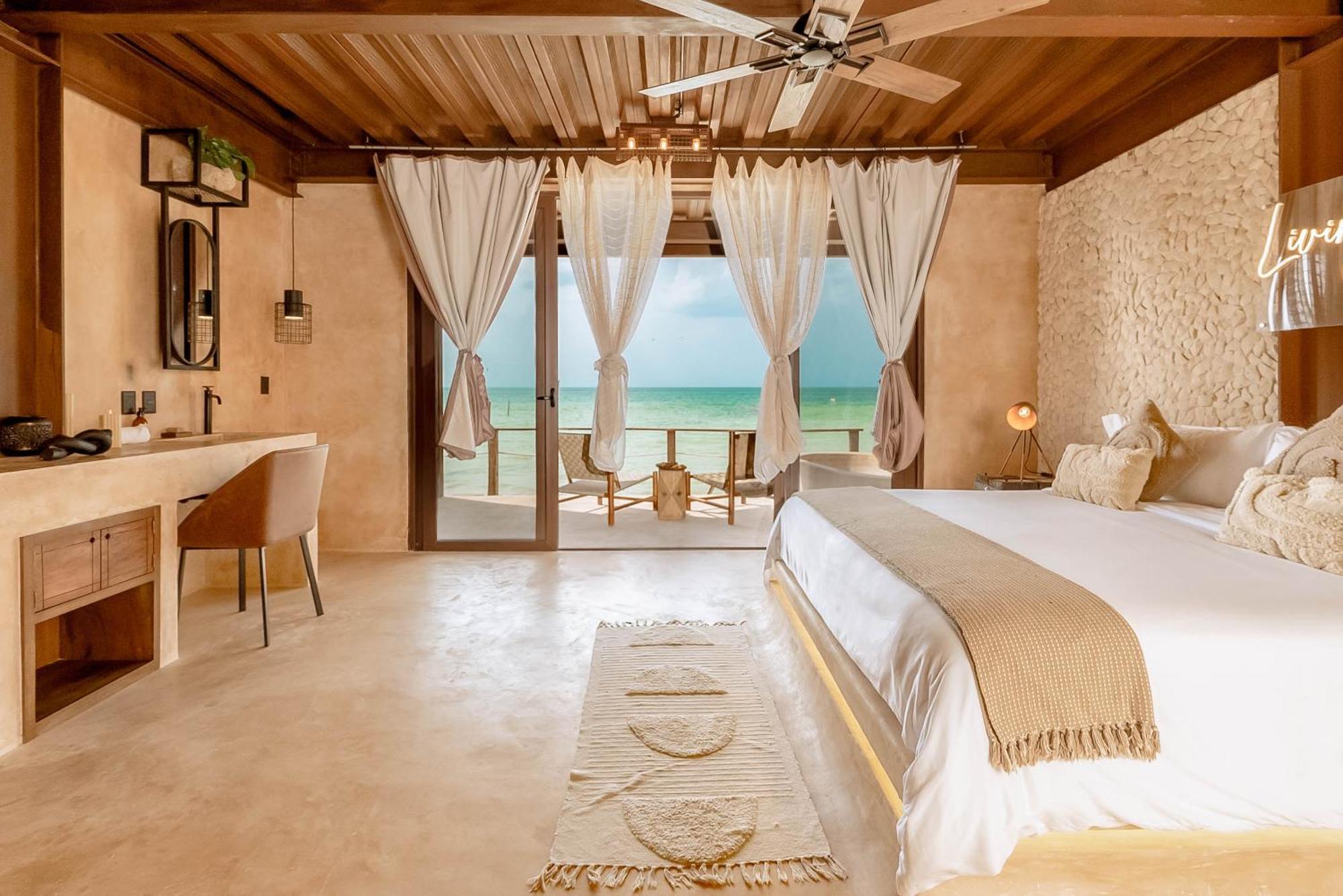 Awa Holbox Hotel Boutique - Beach Front Bagian luar foto