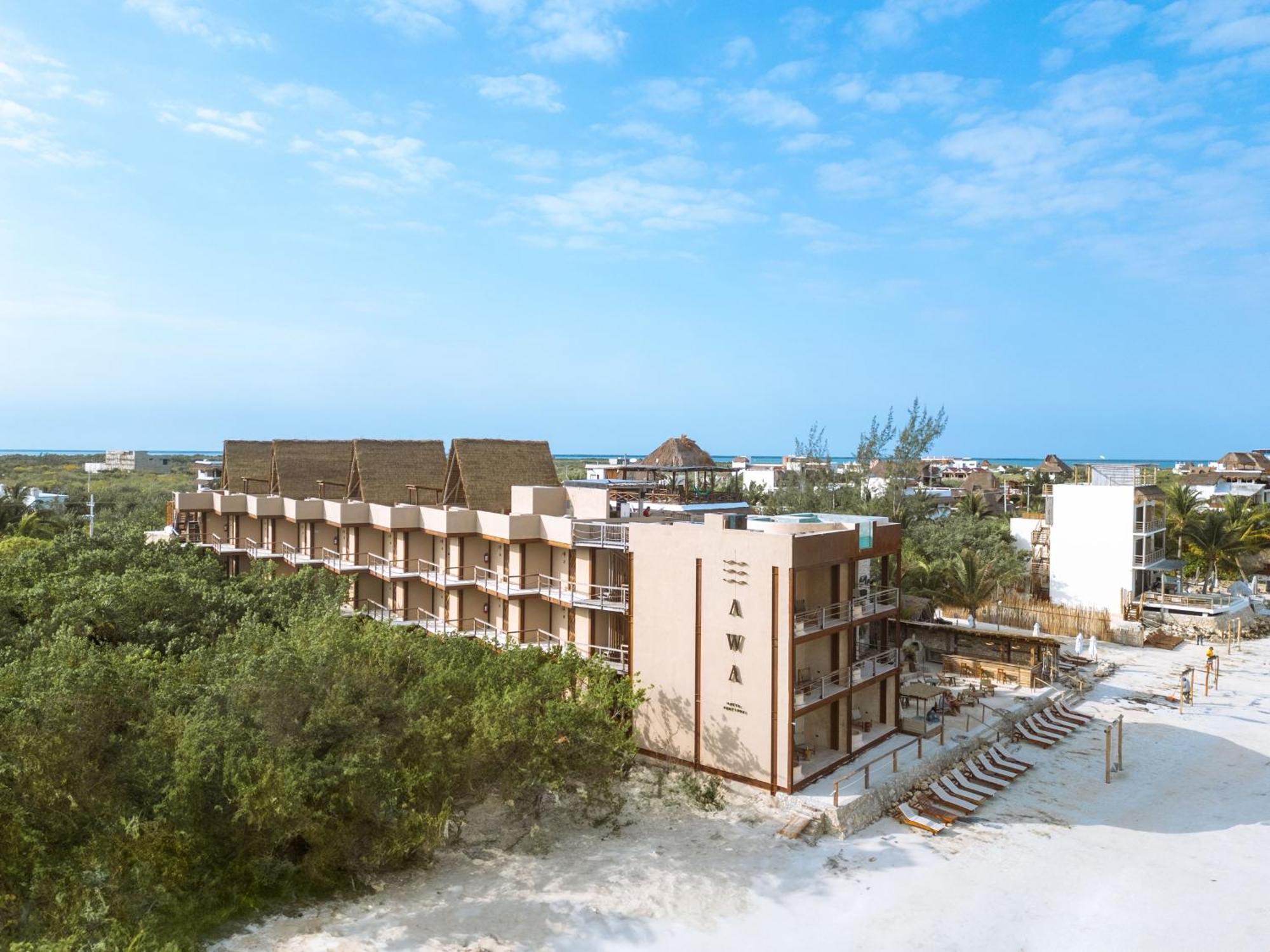 Awa Holbox Hotel Boutique - Beach Front Bagian luar foto