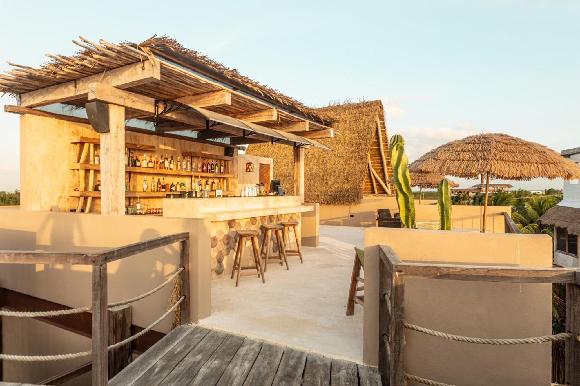 Awa Holbox Hotel Boutique - Beach Front Bagian luar foto