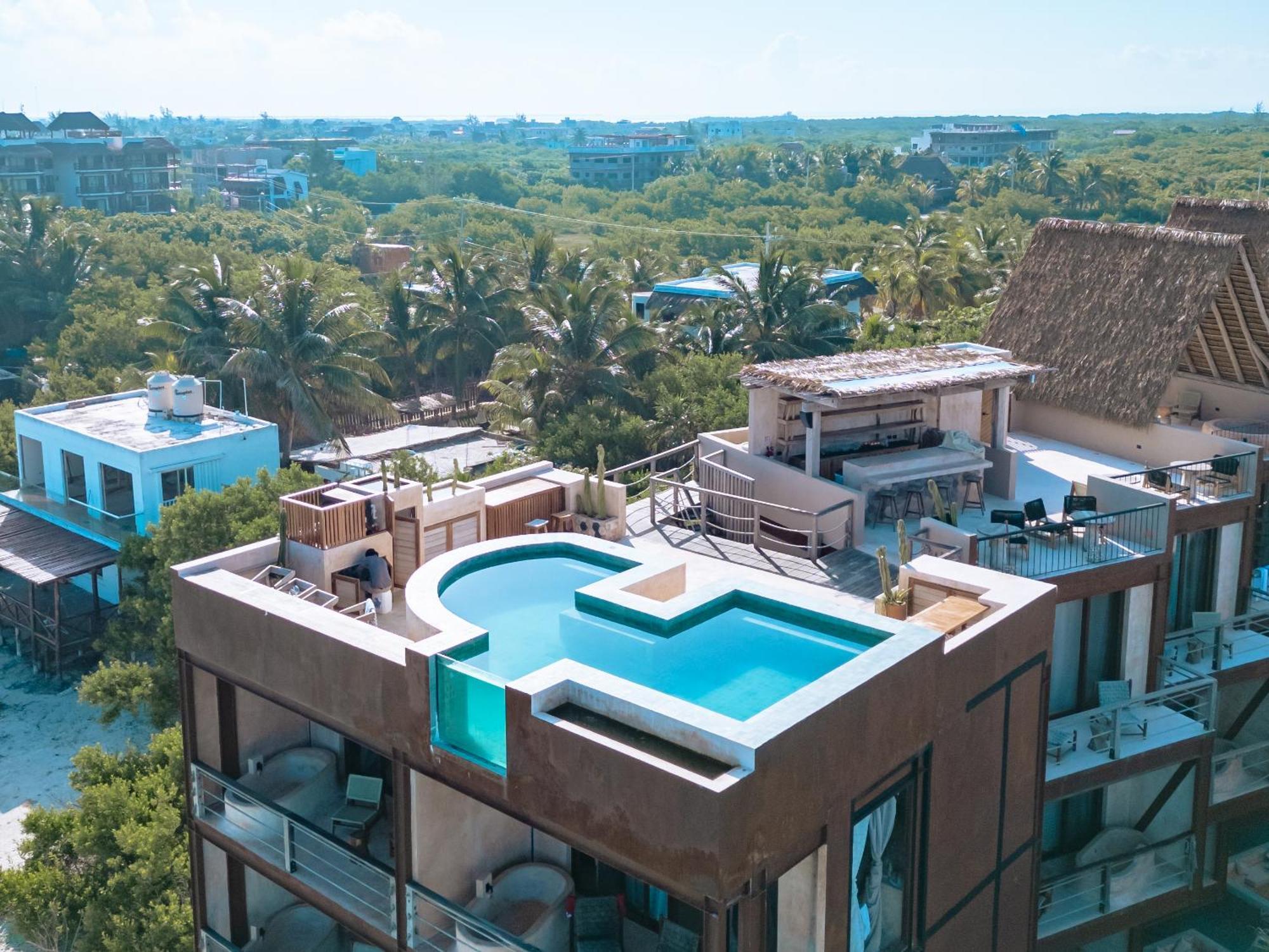 Awa Holbox Hotel Boutique - Beach Front Bagian luar foto
